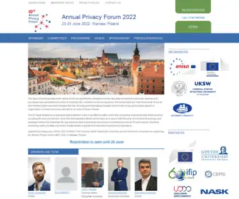 Privacyforum.eu(Annual Privacy ForumJune 2023) Screenshot