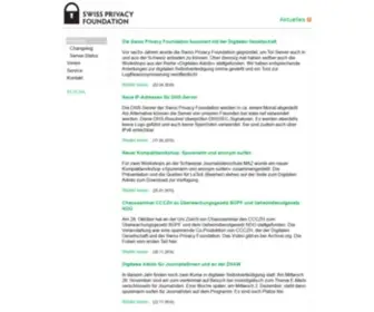Privacyfoundation.ch(Swiss Privacy Foundation) Screenshot