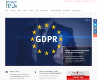 Privacyitalia.eu(Associazione Privacy Italia) Screenshot