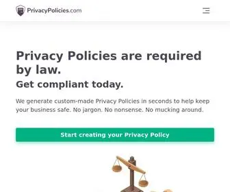 Privacypolicies.com(#1 Privacy Policy Generator) Screenshot