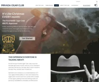 Privadacigarclub.com(Privada Cigar Club) Screenshot