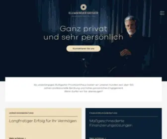 Privatbank.de(Ellwanger.Geiger Privatbankhaus) Screenshot