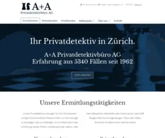 Privatbuero.ch(Ihr Privatdetektivbüro in der Schweiz) Screenshot