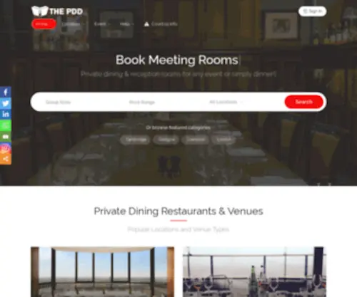 Private-Dining.co.uk(Private Dining) Screenshot