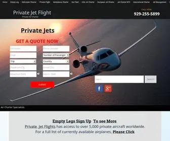 Private-Jet-Flights.com(Private Jet Flights) Screenshot