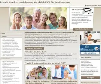 Private-Krankenversicherung-Top.de(Private Krankenversicherung PKV kostenlos Vergleichen Krankenkassenvergleich) Screenshot