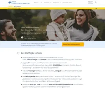 Private-Krankenversicherungen.net(Private Krankenversicherung) Screenshot