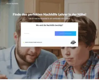 Private-Nachhilfe.com(Der einfachste weg um verlässliche und leistbare nachhilfe zu finden) Screenshot