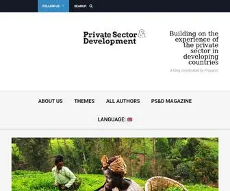 Private-Sector-AND-Development.com(Private Sector & Development) Screenshot