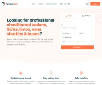 Privatecarapp.com(Airport Transportation and Car Service) Screenshot