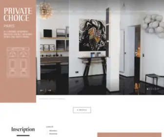 Privatechoice.fr(Private Choice sous la direction de Nadia Candet) Screenshot