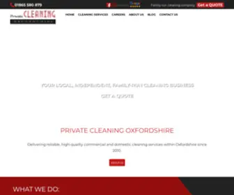 Privatecleaningoxfordshire.co.uk(Private Cleaning Oxfordshire) Screenshot