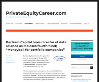 Privateequitycareer.com(The membership site of Private Equity Career News) Screenshot