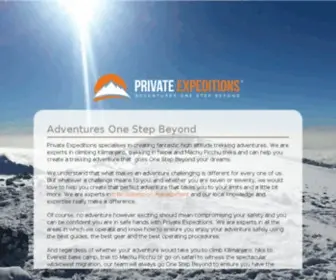 Privateexpeditions.com(Climb kilimanjaro) Screenshot