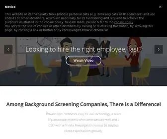 Privateeyesbackgroundchecks.com(PrivateEyes Background Checks) Screenshot