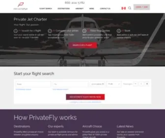 Privatefly.ca(Private Jet Charter) Screenshot