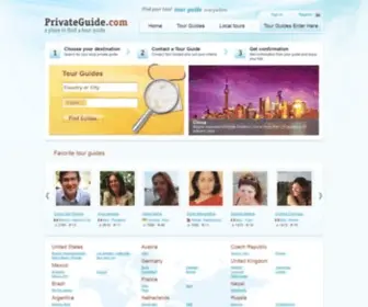 Privateguide.com(A place to find tour guides) Screenshot