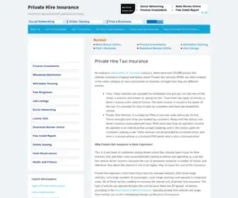 Privatehireinsurance.net(Private Hire Insurance) Screenshot