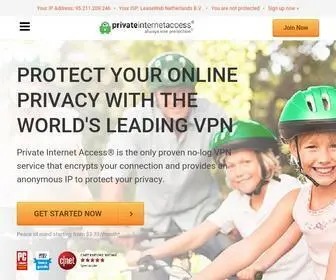 Privateinternetaccess.com(Private Internet Access) Screenshot