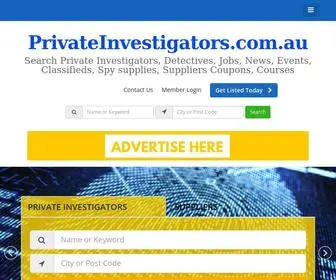 Privateinvestigators.com.au(Private Detectives and Investigators) Screenshot