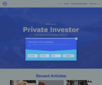 Privateinvestor.co.nz(Private Investor NZ) Screenshot