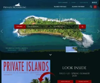 Privateislandsblog.com(Private Islands Inc) Screenshot