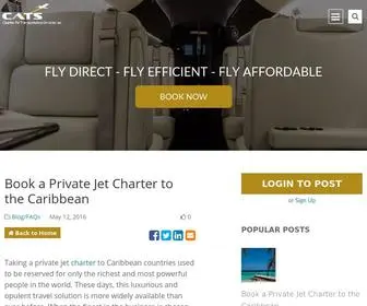 Privatejetchartertocaribbean.com(A private jet charter to the Caribbean) Screenshot