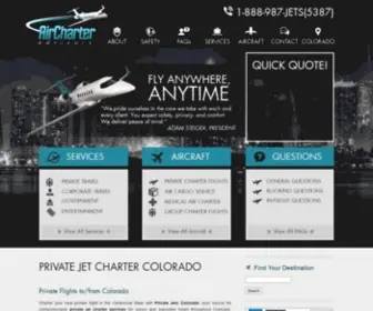 Privatejetscolorado.com(Private Jet Charter Colorado) Screenshot