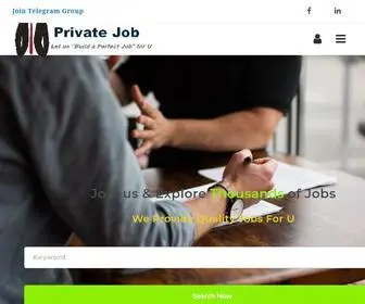 Privatejob.co.in(Privatejob) Screenshot