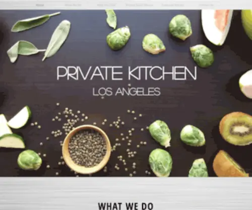Privatekitchenla.com(Private Kitchen Los Angeles) Screenshot