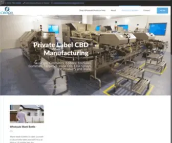 Privatelabelcannabidiol.com(Private Label CBD) Screenshot