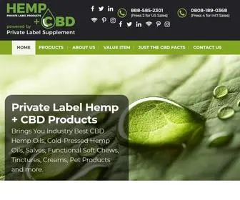 Privatelabelhempcbdproducts.com(Private Label Supplement) Screenshot