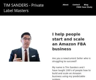 Privatelabelmasters.com(TIM SANDERS) Screenshot