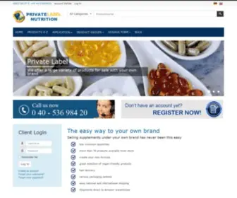 Privatelabelnutrition.de(Private Label Nutrition) Screenshot