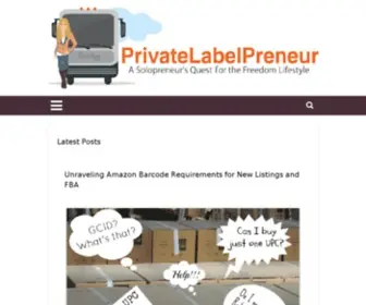 Privatelabelpreneur.com(Privatelabelpreneur) Screenshot