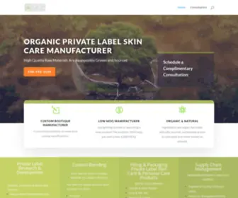 Privatelabelskincarelabs.com(Private Label Organic Skin Care Manufacturer) Screenshot