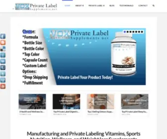 Privatelabelsupplements.net(Private Label Supplements & Nutrition Manufacturer) Screenshot