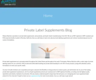 Privatelabelsupplementsblog.com(Private Label Supplements) Screenshot