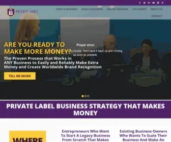 Privatelabeluniversity.com(Private Label University) Screenshot