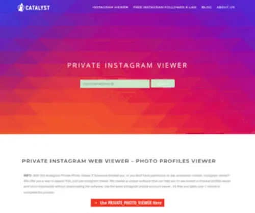 Privatephotoviewer.com(Private Instagram Viewer) Screenshot