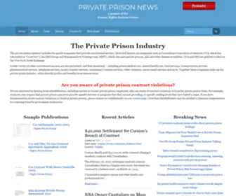 Privateprisonnews.org(Private Prison News) Screenshot