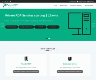 Privaterdp.com(Buy Private RDP and Dedicated RDP Server online) Screenshot