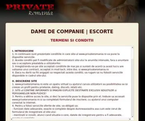 Privateromania.ro(Dame de companie) Screenshot