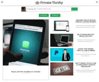 Privatethrifty.com(Save Money Protect Your Privacy) Screenshot