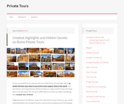 Privatetours.net(Private tours) Screenshot