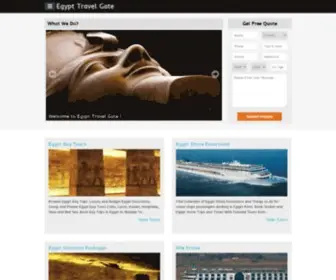 Privatetoursinegypt.com(Egypt Travel Gate) Screenshot