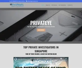 Privateye.com.sg(Top Rated Reliable Private Investigators) Screenshot