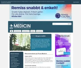 Privatmedicin.se(Information om sjukdomar för privatpersoner) Screenshot