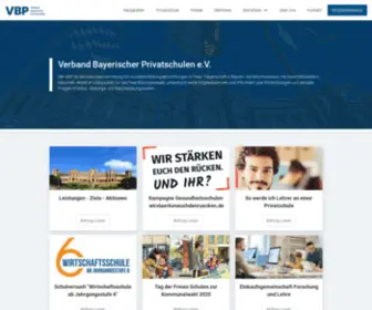 Privatschulverband.de(Verband bayerischer Privatschulen) Screenshot