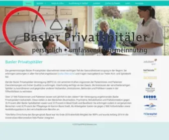 Privatspitalbasel.ch(Basler Privatspitäler) Screenshot